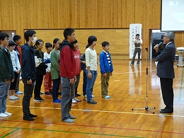 予選会の様子　開会式